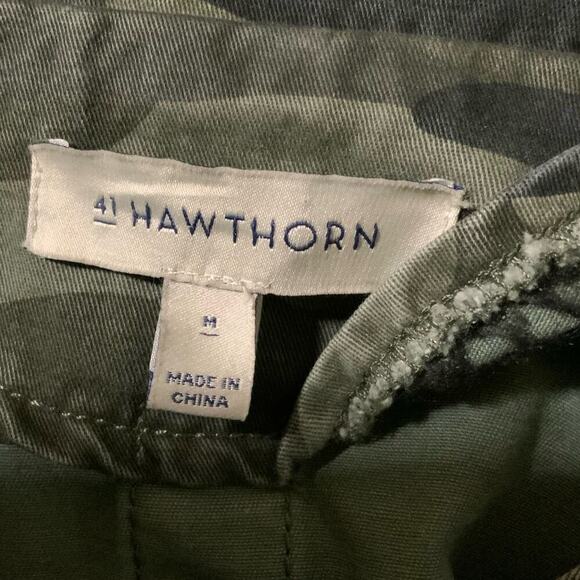 41 Hawthorn Camo Jacket Women Size Medium Zip Snap Long Sleeve Drawstring Waist - Picture 8 of 9